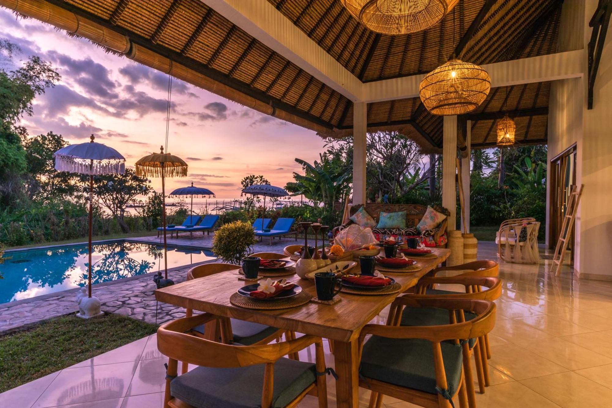 Absolute Beach Front Villa Umeanyar Buitenkant foto