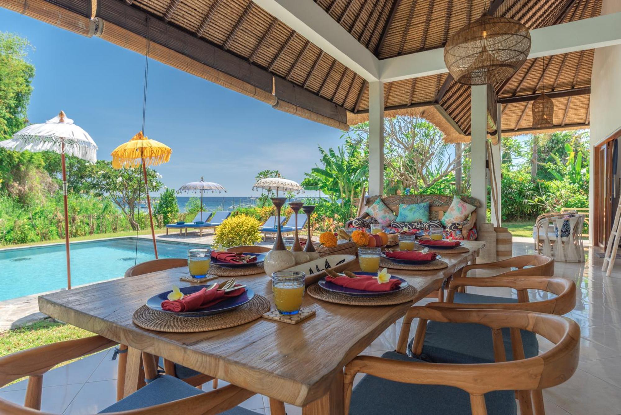 Absolute Beach Front Villa Umeanyar Buitenkant foto